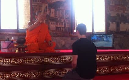 Monje en Tailandia